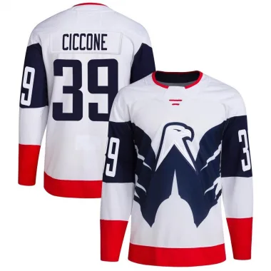 Authentic Enrico Ciccone White Washington Capitals 2023 Stadium Series Primegreen Jersey - Men's